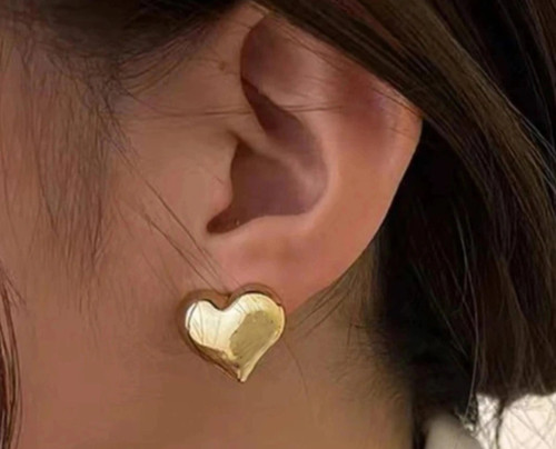 گوشواره استیل قلبی